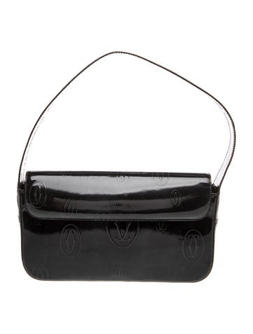 Cartier Patent Leather Shoulder Bag