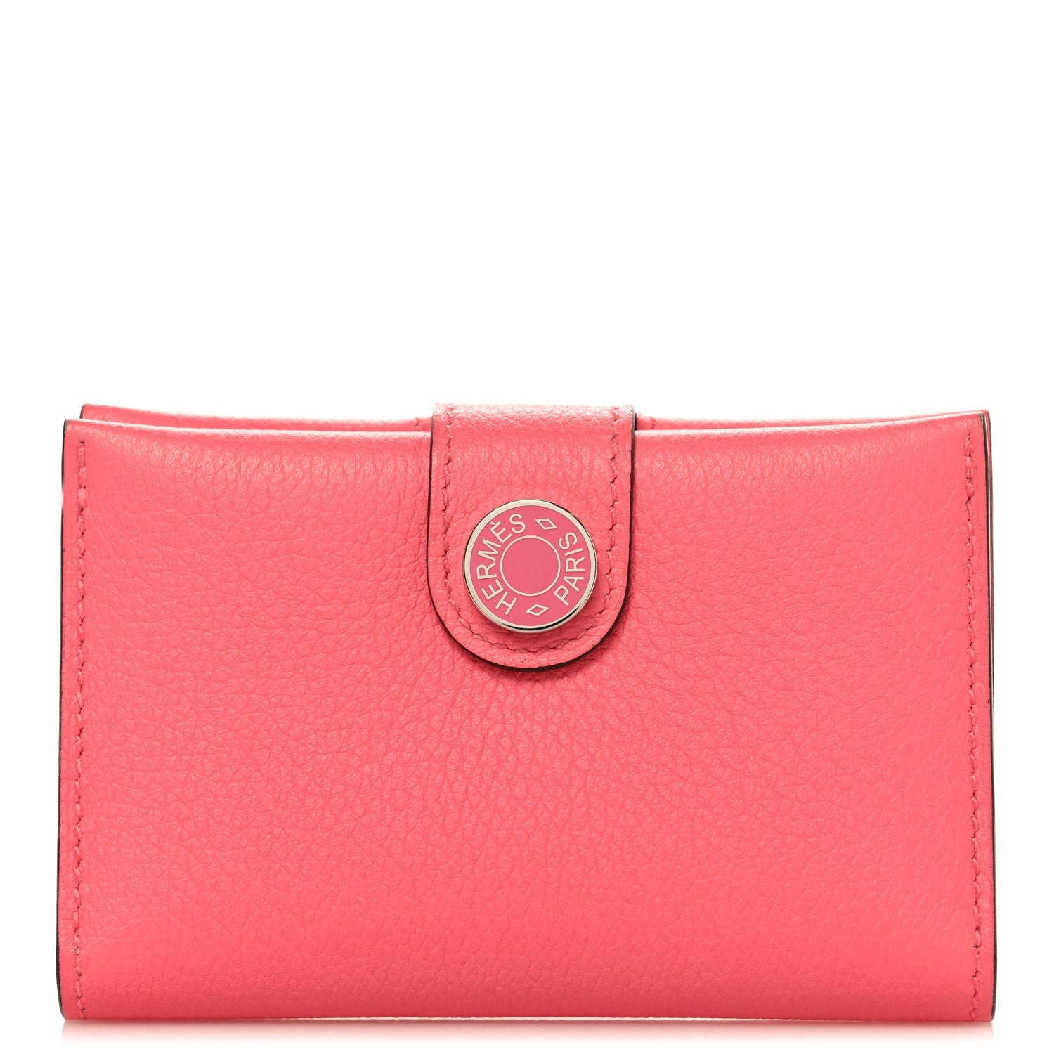 Hermes Evercolor RMS Card Holder Rose Azalee