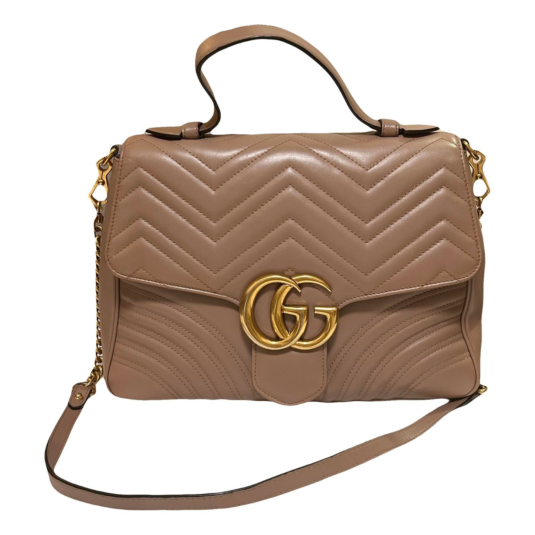 GG Marmont Flap leather handbag