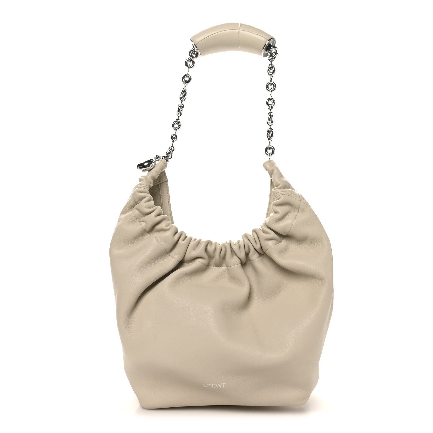 Loewe Buttery Nappa Lambskin Small Squeeze Bag Sea Salt