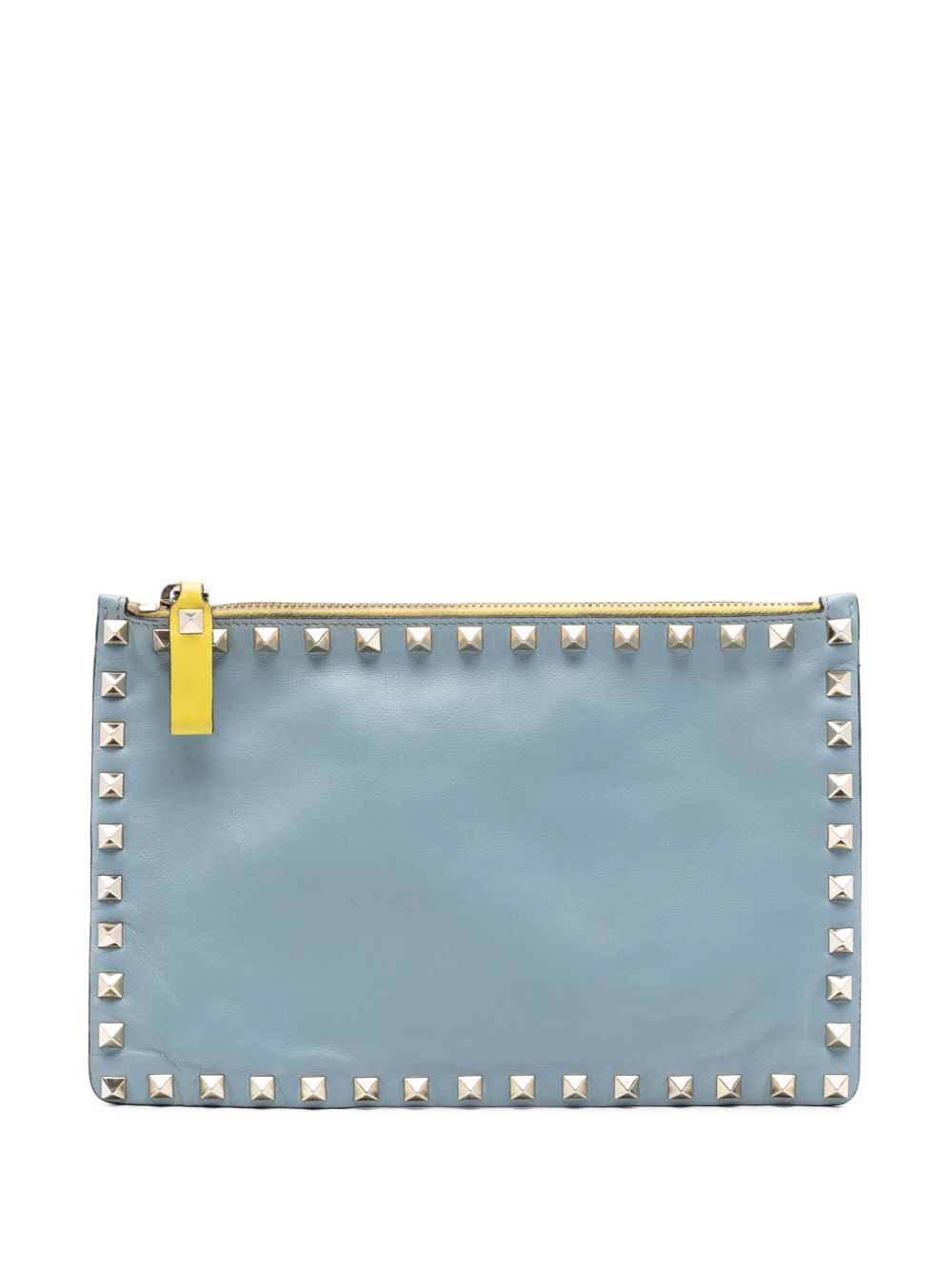 Valentino Garavani 2000-2017 Bicolor Leather Rockstud clutch bag