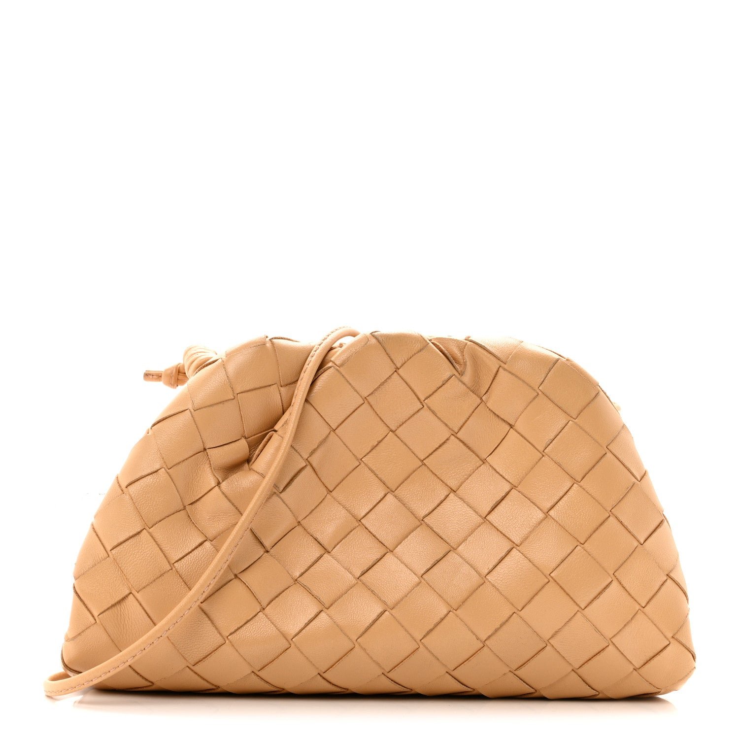Bottega Veneta Nappa Intrecciato The Mini Pouch Almond