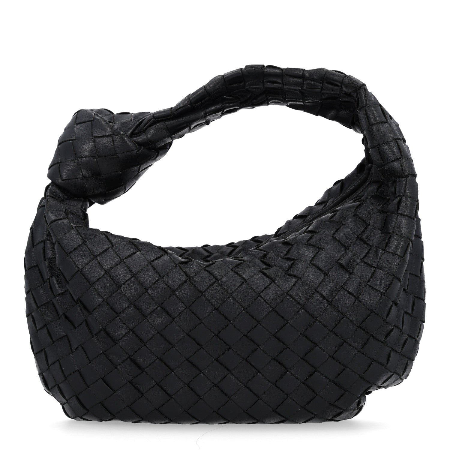 Bottega Veneta Nappa Intrecciato Teen Jodie Hobo Black