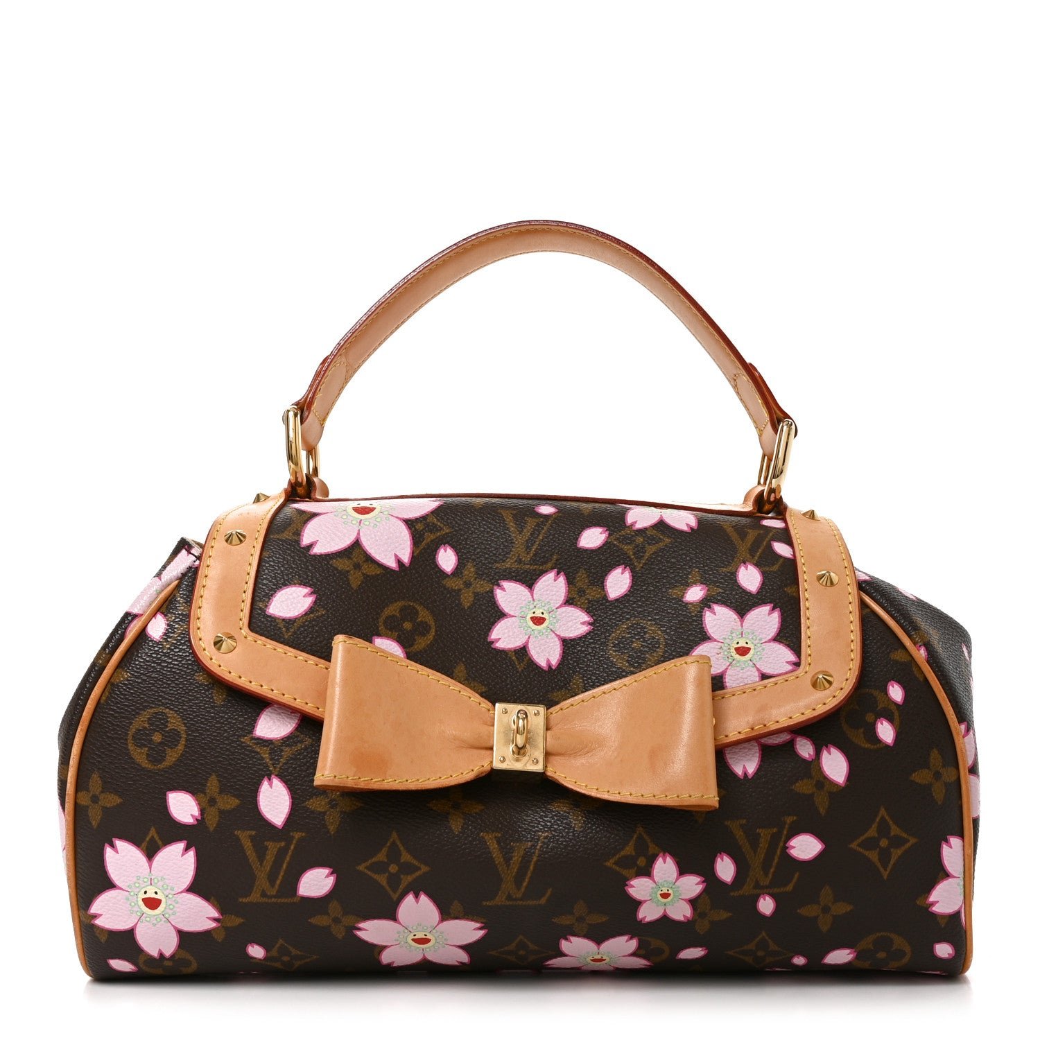 Louis Vuitton Monogram Cherry Blossom Sac Retro Bag Brown