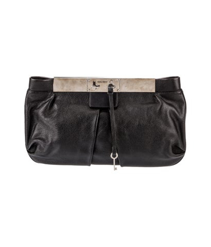 Jimmy Choo Choo Leather Clutch