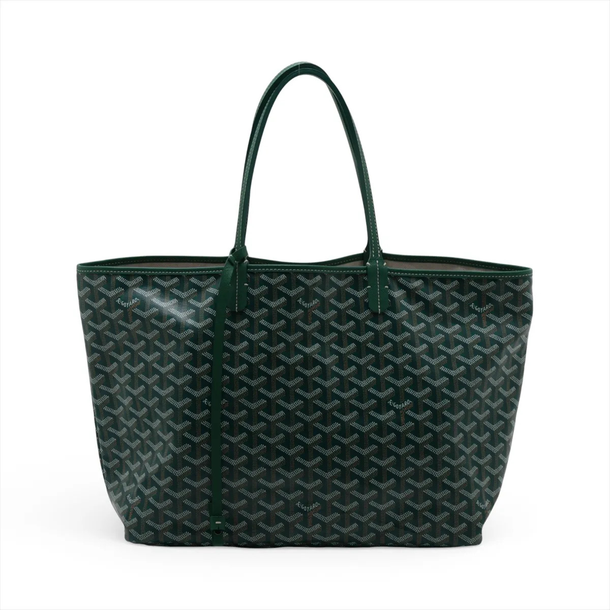 Goyard Saint Louis PM PVC & leather Tote bag Green