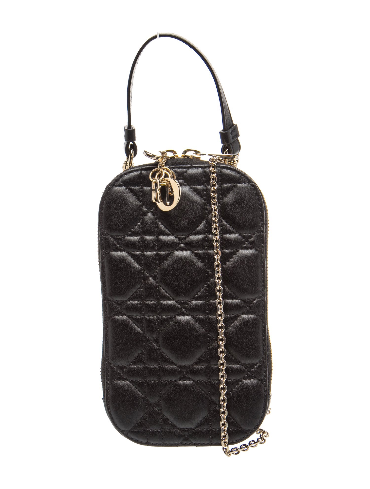 Cannage Call'in Dior Phone Holder w/ Tags