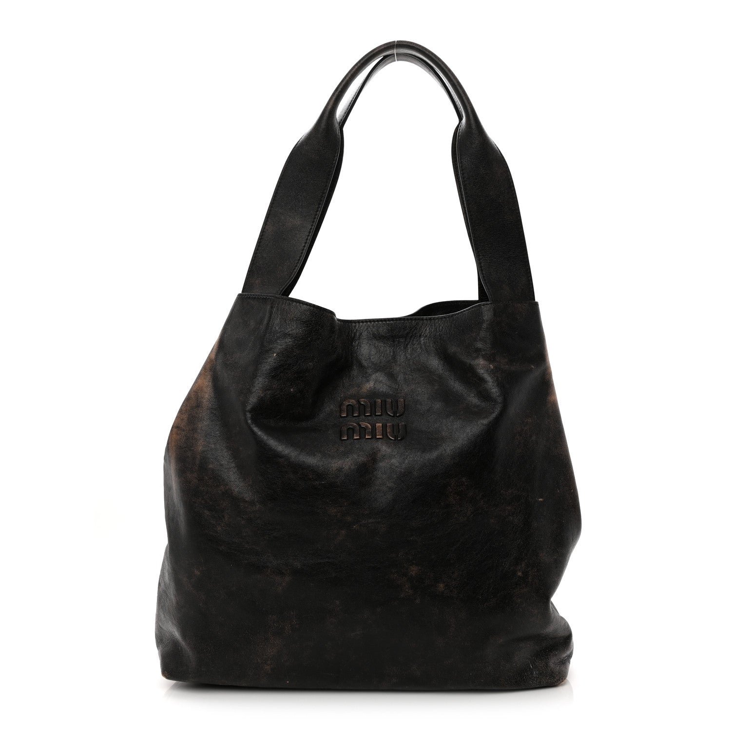 Miu Miu Soft Calf Hobo Bag Brown