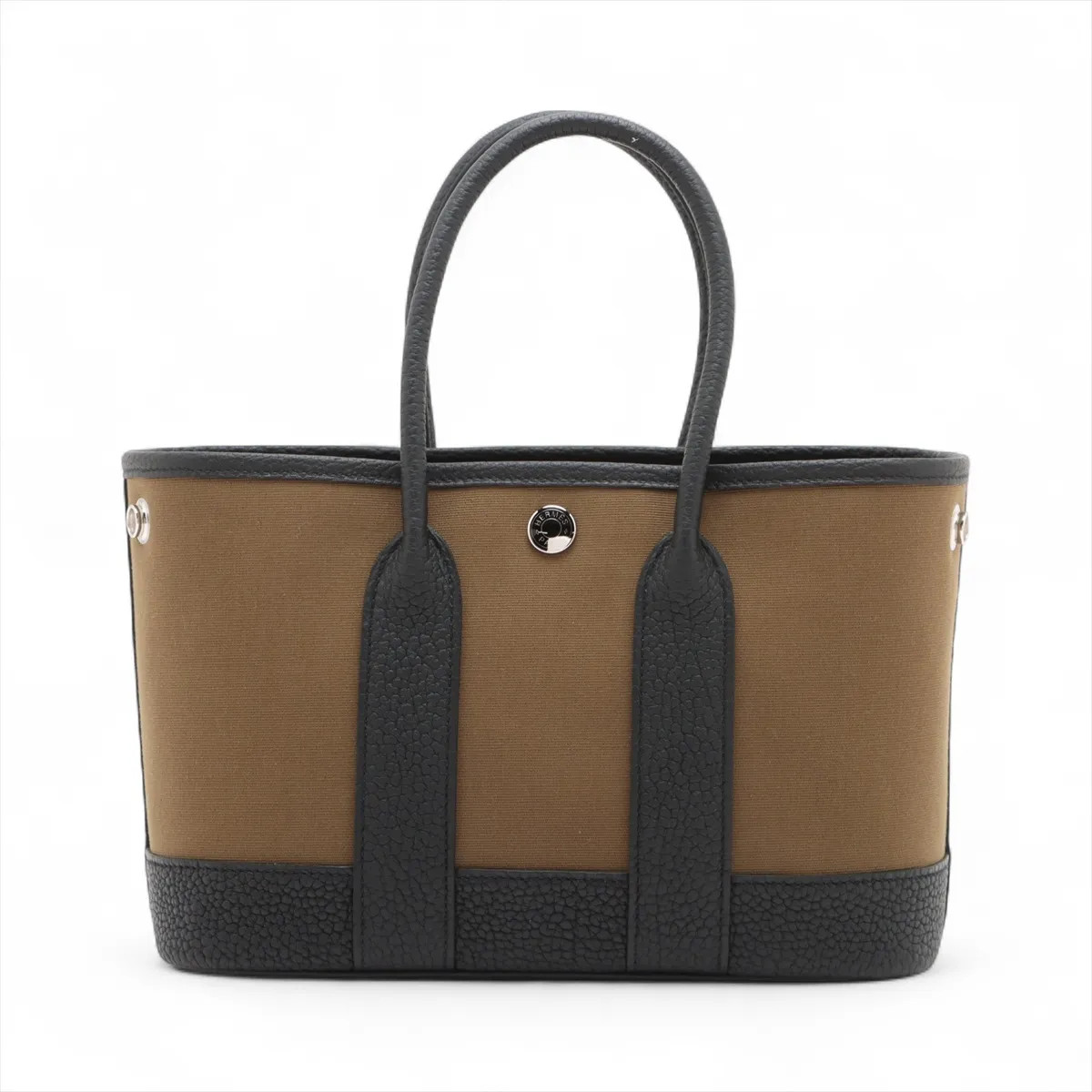 Hermès Neo Garden 23 Toile Officier × Negonda olive green x black Silver Metal F