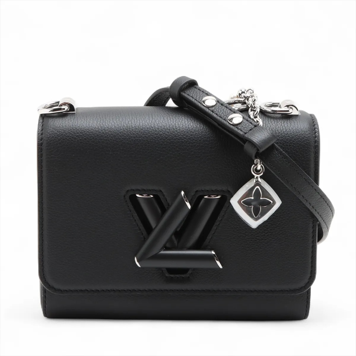 Louis Vuitton Taurillon Twist PM Slim M14636 Black There was an RFID response Mi