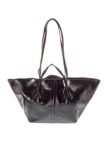 Patent Leather Bucket Bag