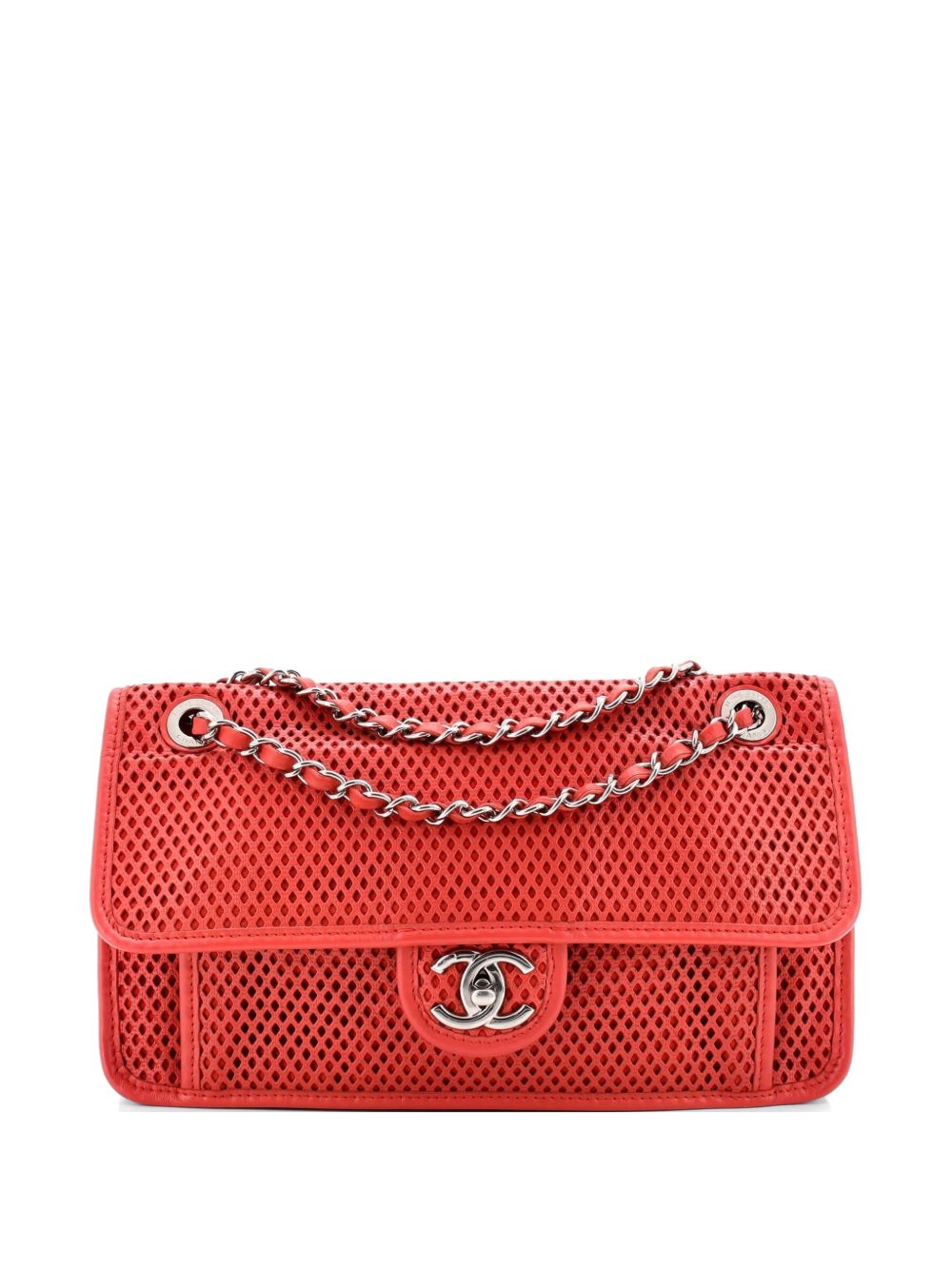Up In The Air Flap Bag Perforated Leather Medium shoulder bag