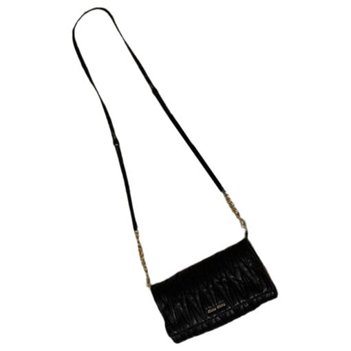 Miu Miu Matelassé leather clutch bag