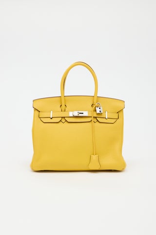 2009 Jaune Ambre Clemence Birkin 30 Bag