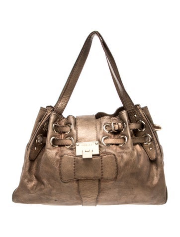 Leather Top Handle Bag