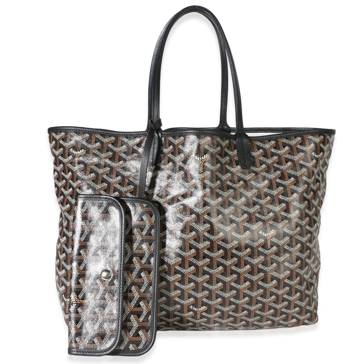 Goyard Black Goyardine Canvas Saint Louis PM