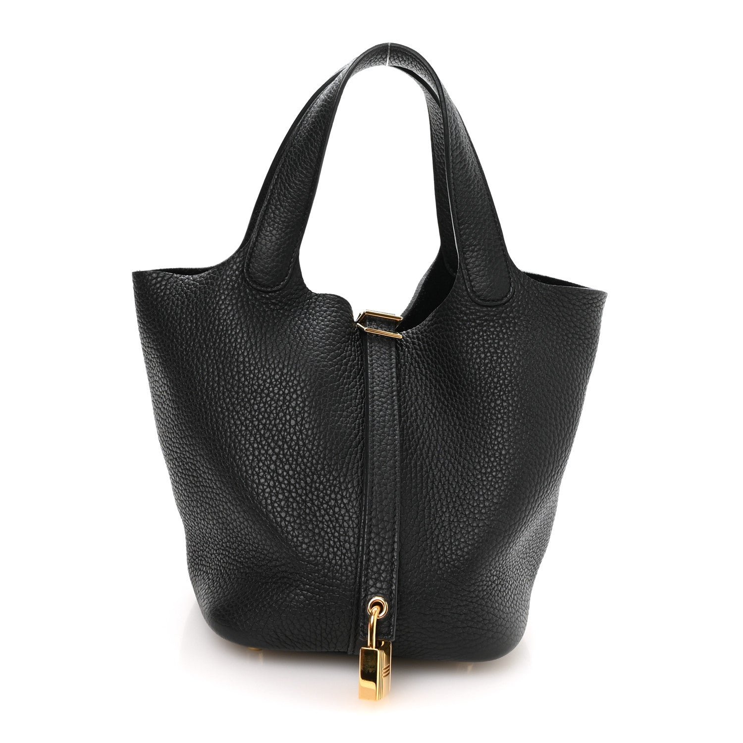 Hermes Taurillon Clemence Picotin Lock 18 PM Black