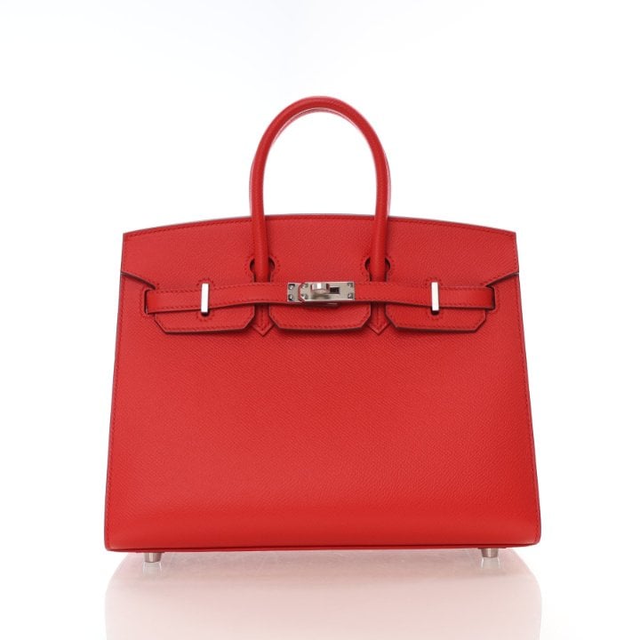Hermes Rouge De Coeur Epsom Sellier Birkin 25