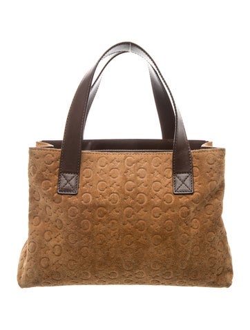 Suede Top Handle Bag Vintage