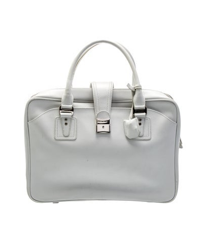 Bvlgari Leather Top Handle Bag