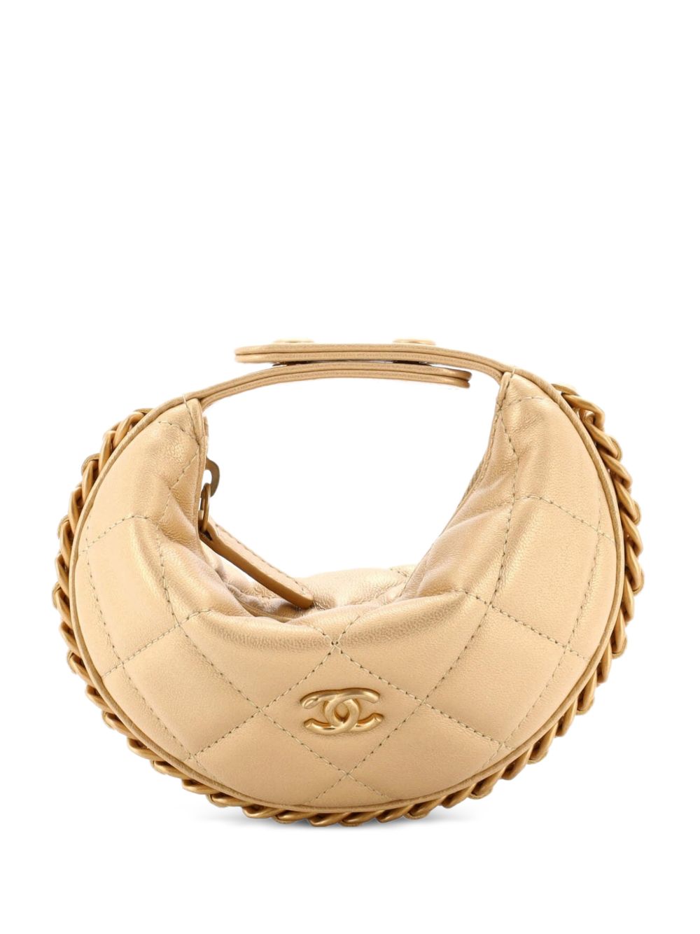 Chain Around Pouch Quilted Lambskin Extra Mini hobo bag
