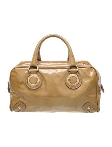 Etro Patent Leather Top Handle Bag