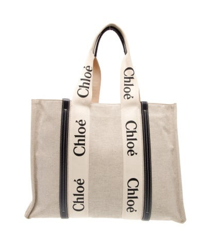 Chloe Canvas Woody Tote Small