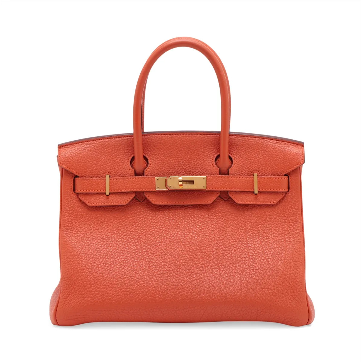 Hermès Birkin 30 Le Tournay Togo Orange Gold Metal Fittings