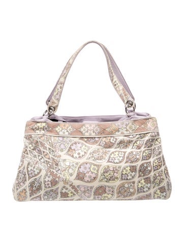 Emilio Pucci Canvas Shoulder Bag