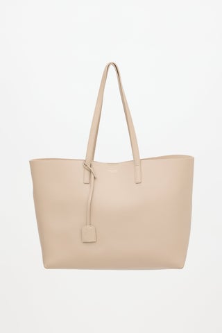 Leather Shopping Tote Bag