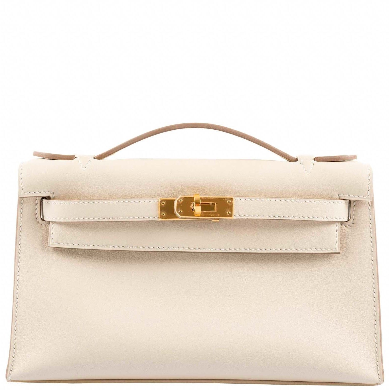 Hermès Kelly Pochette Nata Swift Gold Hardware