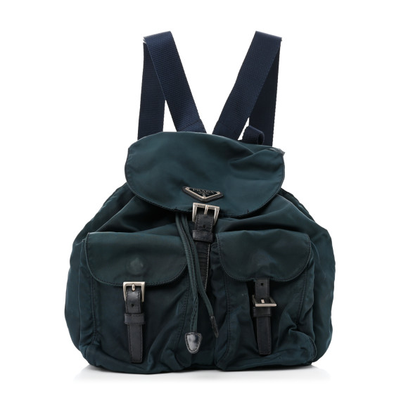 Prada Nylon Vela Small Backpack Green