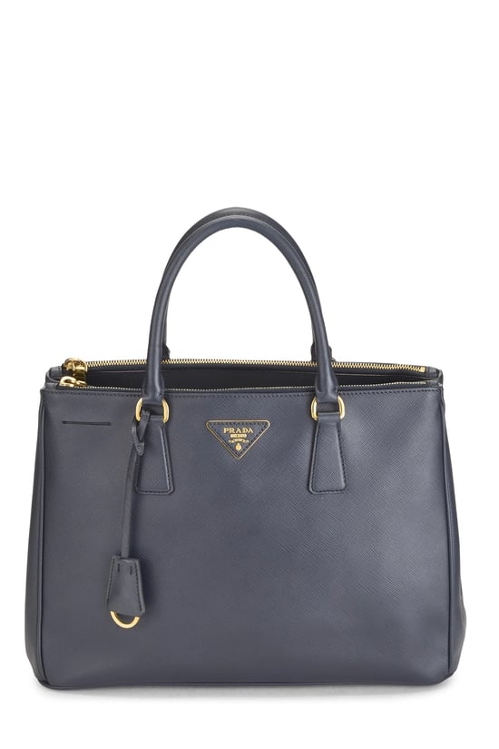 Navy Saffiano Executive Tote Medium