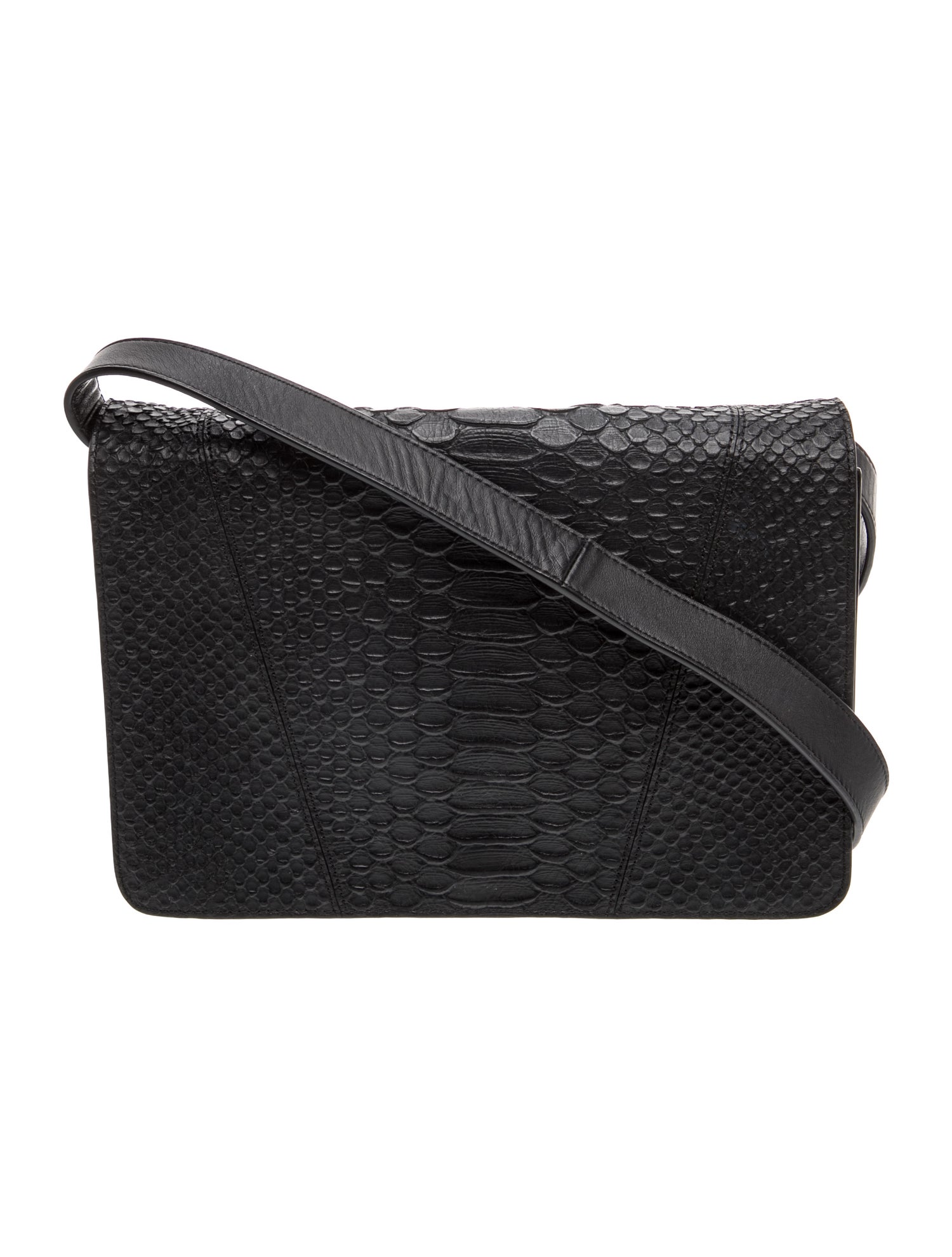 Embossed Leather Crossbody Bag