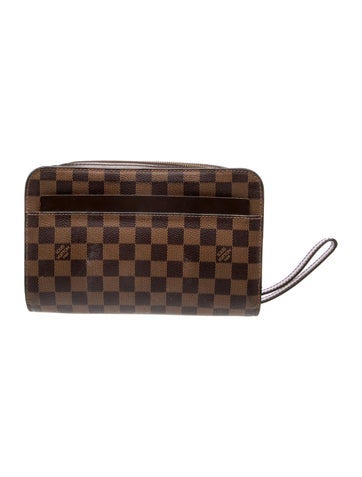 Damier Ebene clutch bag
