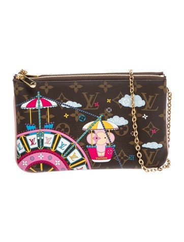 LV Monogram Double Zip Pochette