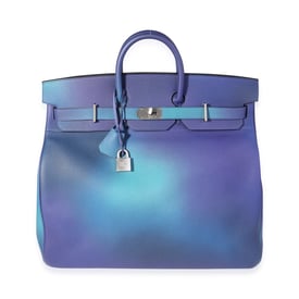 Hermes Bleu Nuit Violet Clemence Cosmos HAC Birkin 50 BPHW