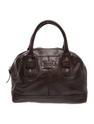 Leather Top Handle Bag