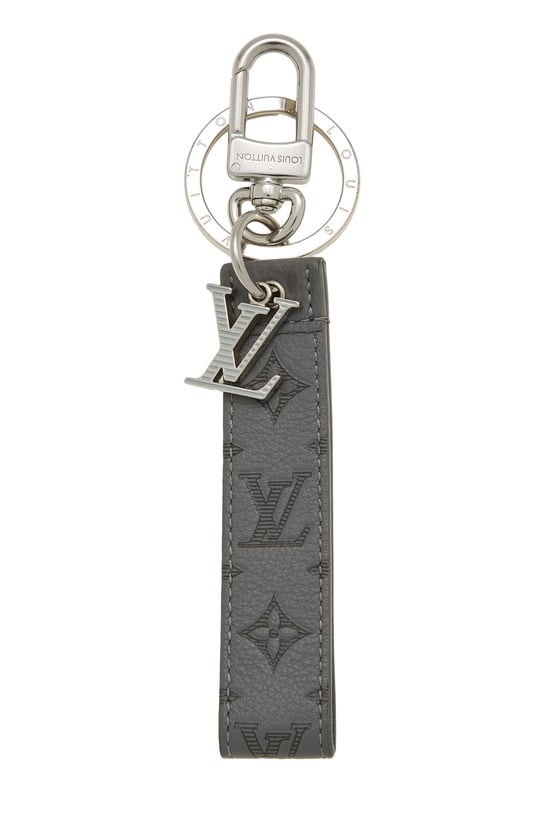 Grey Monogram Shadow Dragonne Key Holder