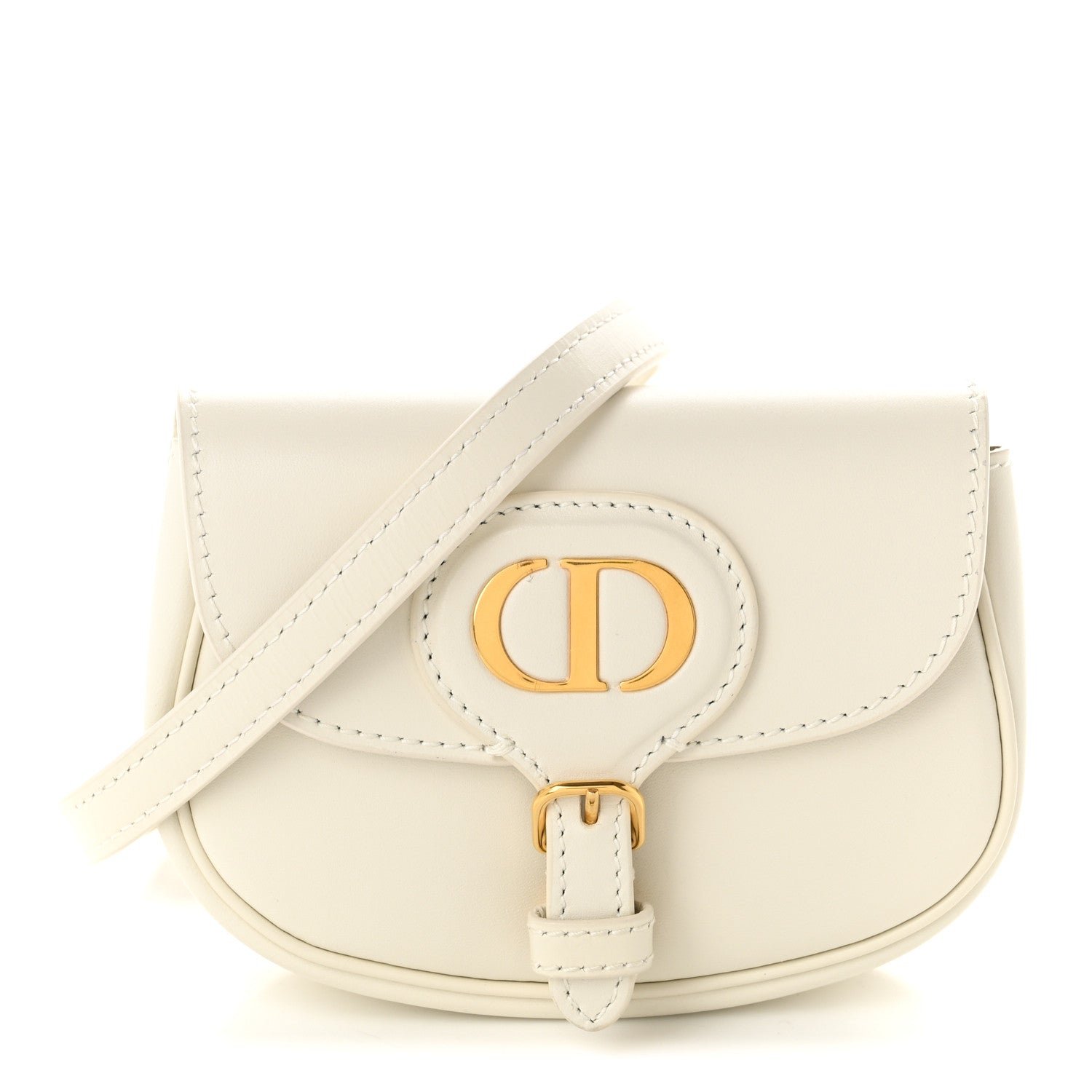 Christian Dior Box Calfskin Micro Bobby Waist Bag Latte