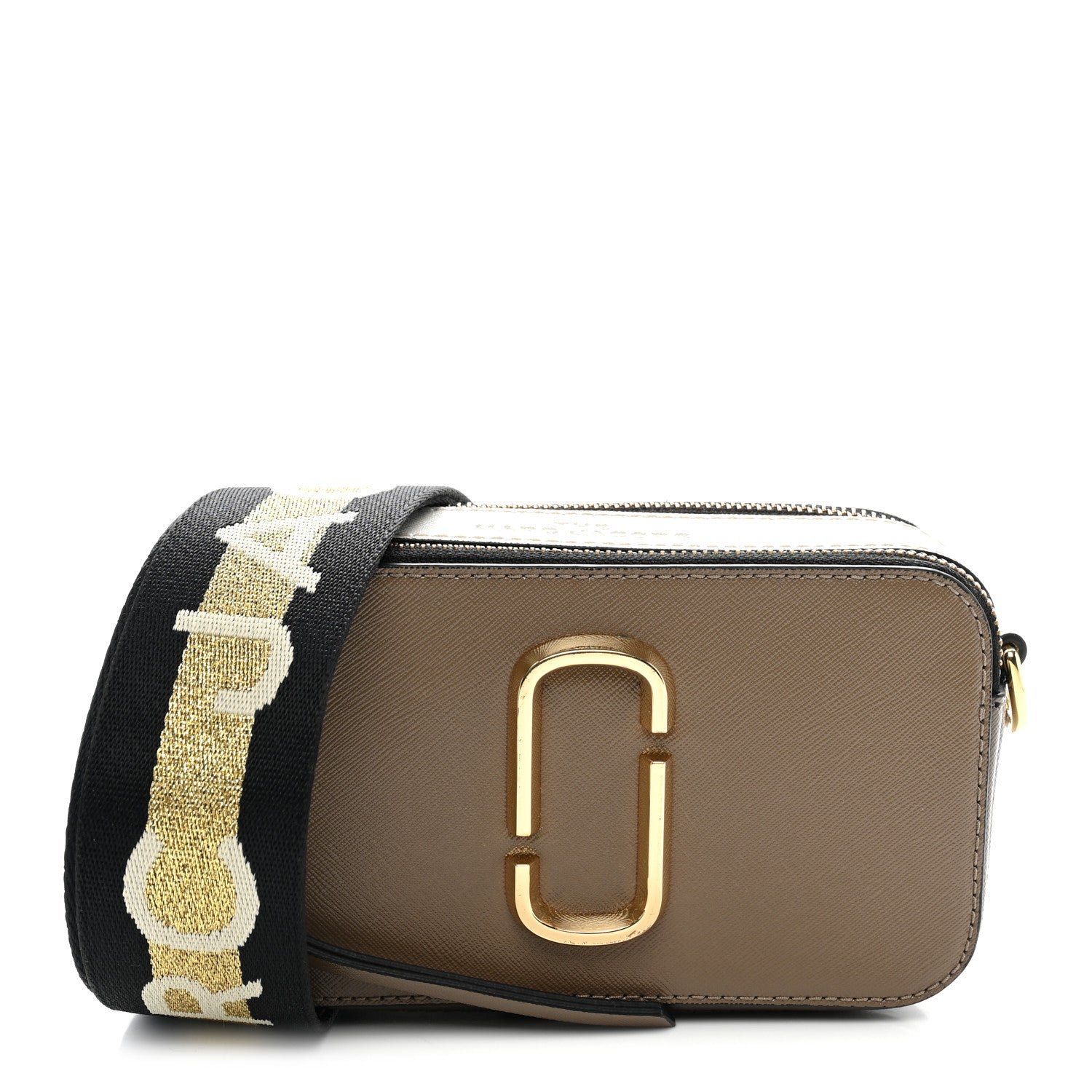 Marc Jacobs Saffiano Small Snapshot Camera Bag French Grey