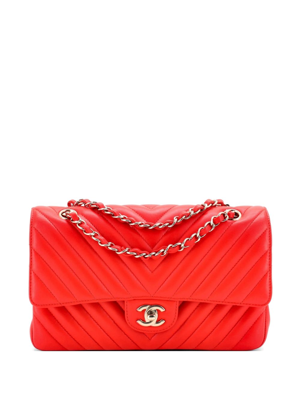 Classic Double Flap Bag Chevron Lambskin Medium shoulder bag