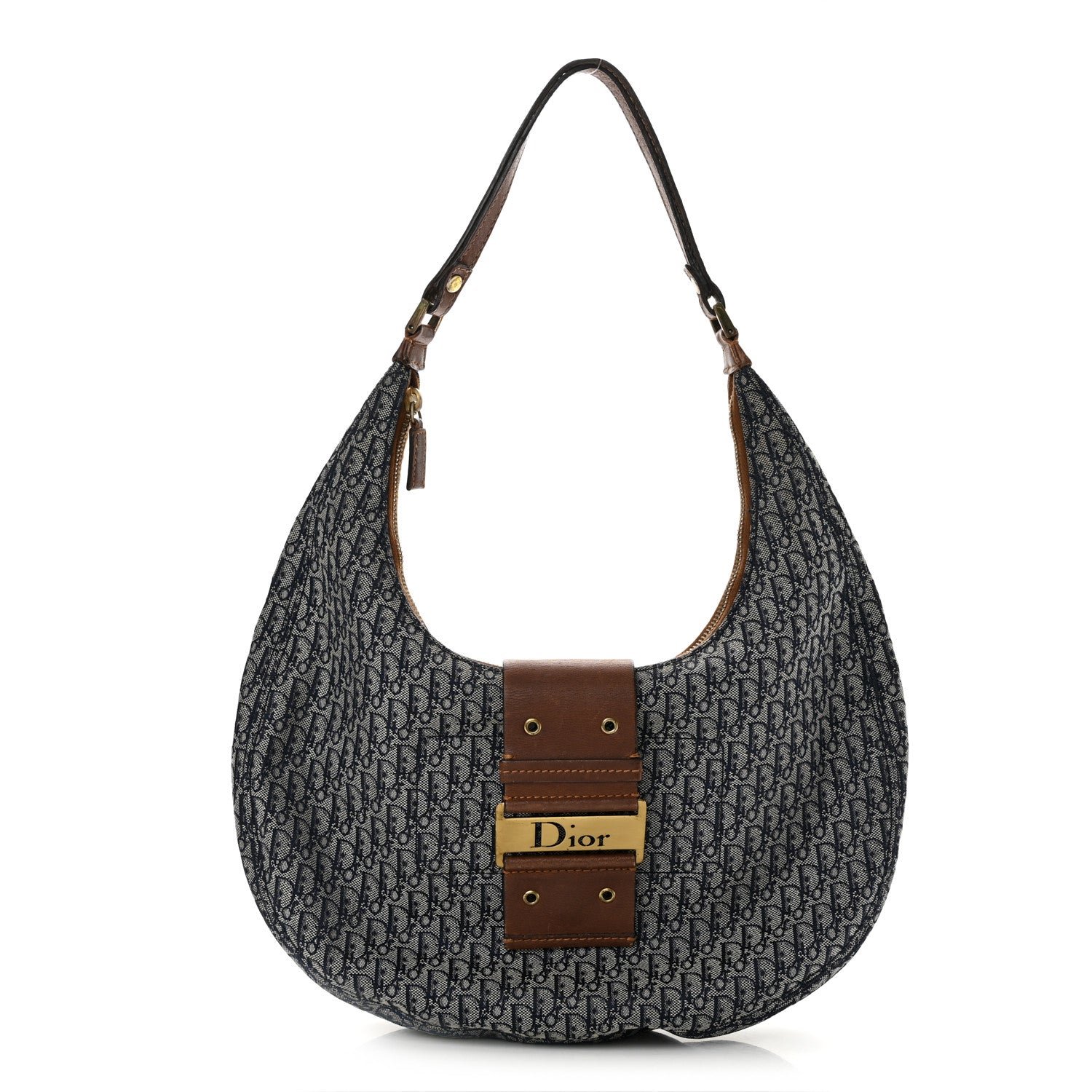 Christian Dior Monogram Street Chic Hobo Navy