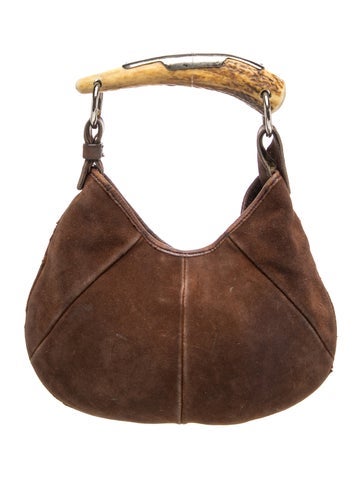 Suede Top Handle Bag