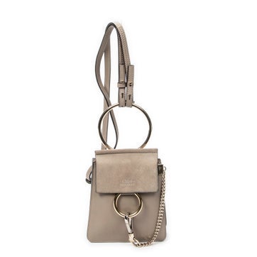 Leather Small Faye Bracelet Bag, Small