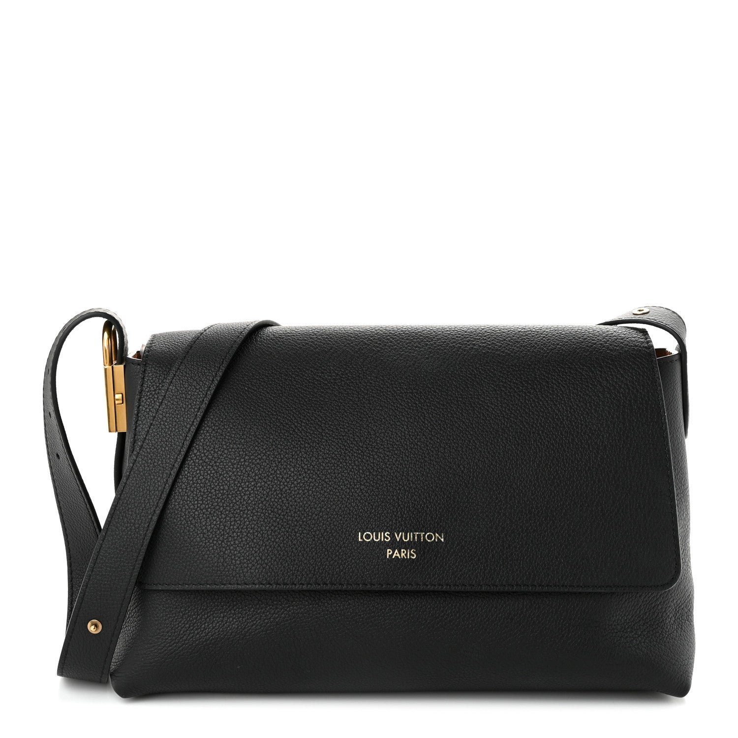 Louis Vuitton Grained Calfskin Low Key Messenger Black