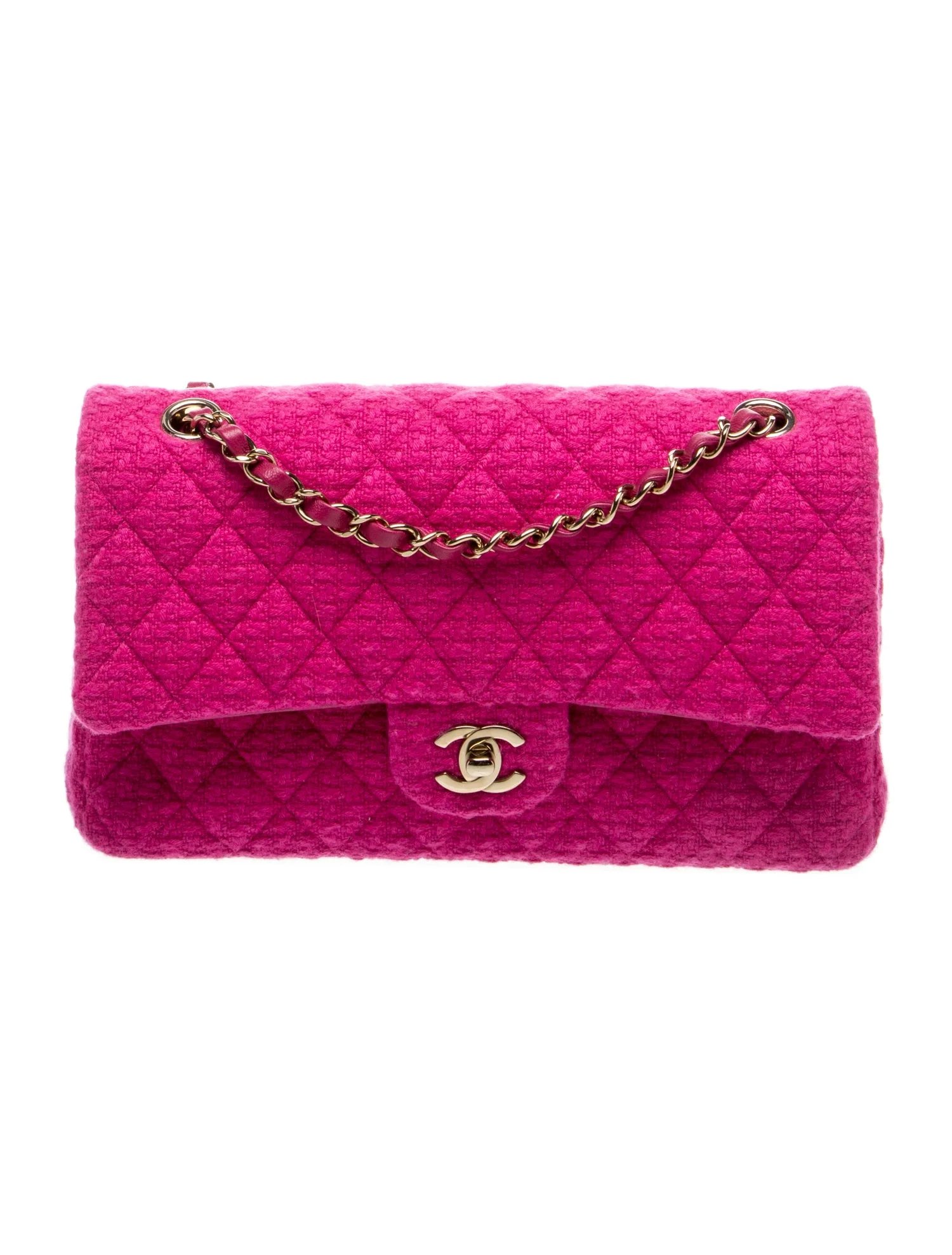 2022 Classic Tweed Medium Double Flap Bag