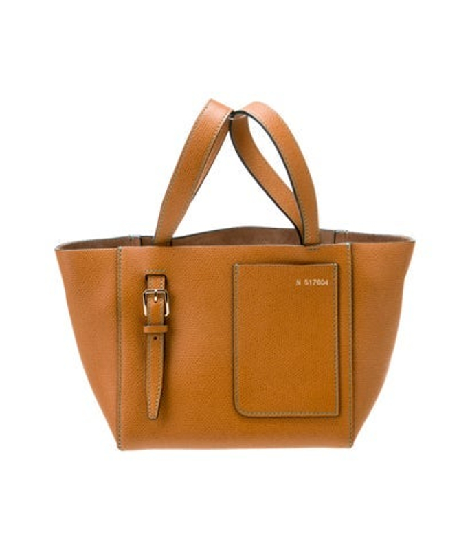 Valextra Leather Top Handle Bag