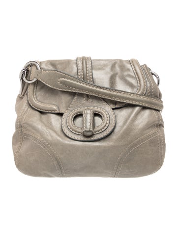 Vitello Leather Shoulder Bag Vintage