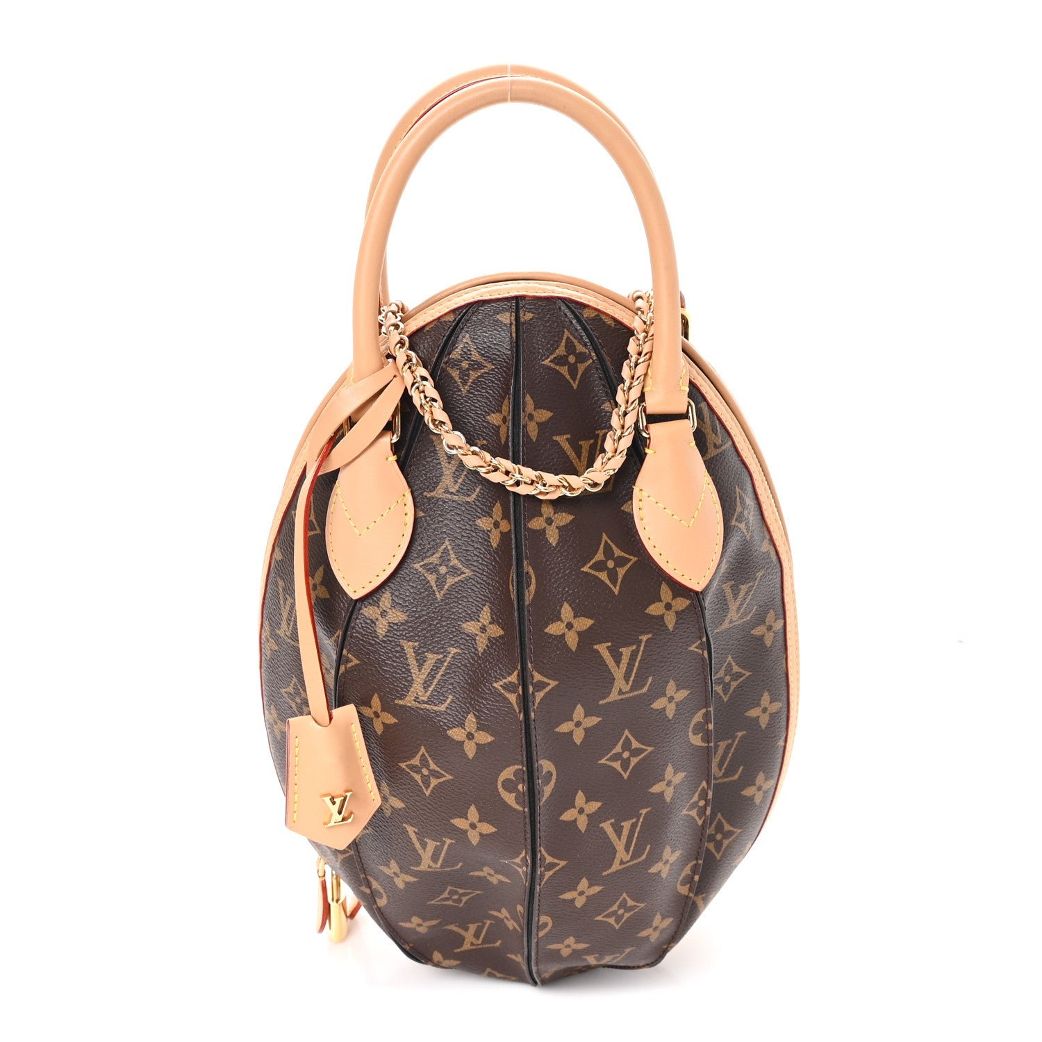 Louis Vuitton Monogram Braided Egg Bag Black